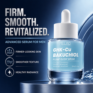 เซรั่มบำรุงผิวหน้า Private Label GHK-Cu Bakuchiol Plump Glow ขนาด 30 มล. เซรั่มเจลเย็นสำหรับผู้ชาย ช่วยให้ผิวกระชับ เรียบเนียน ซึมซาบเร็ว - Product Image 2