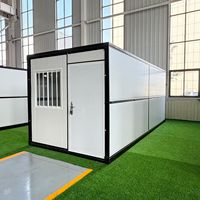 Maison préfabriquée de 20 pieds, maison modulaire pliable Z/X, maison conteneur portable d'extérieur, maison préfabriquée flexiblement combinable