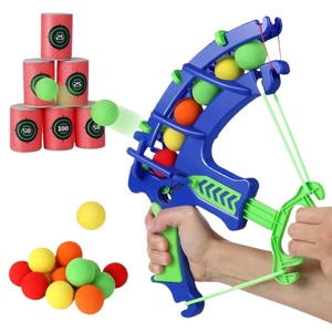 Juego de Arco y Flecha de Espuma Plástica, Juguete de Tiro con Arco, Catapulta, Juego de Bolas de Esponja para Niños, Padres e Hijos, para Interiores y Exteriores - Product Image 1