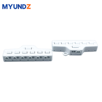 MYUNDZ Quick Connect TL-106CV Répartiteur LED 1 entrée 6 sorties Connecteur parallèle avec bornes à encliquetage pour 94V-2 Certifié anti-feu 0-42V CC 3A