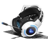 AULA LKFO0031 Headset Gaming USB E-sport, Earphone Studio Profesional, Headphone Kabel