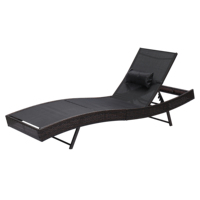 Chaises de jardin inclinables modernes pour bronzer en plein air avec mobilier de plage en tissu pour piscines, hôtels, salons et chambres