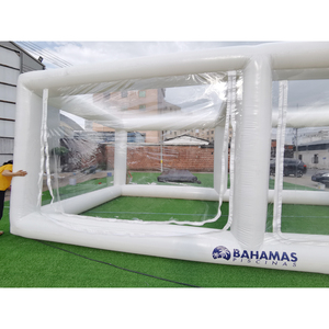 Tienda <span class=keywords><strong>de</strong></span> piscina inflable grande para exteriores, marco <span class=keywords><strong>de</strong></span> soporte y puerta extraíble para cubrir piscina, 8x4m - Product Image 4