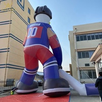 Accessoires de décoration pour matchs de hockey, athlètes canards gonflables, athlètes de dessin animé gonflables personnalisés pour la publicité et la décoration
