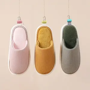 Eva slippers wholesale yiwu lightweight custom house slippers plush minimalist fluffy lined house slipper