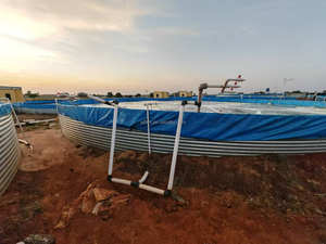 Aquicultura Equipamento Personalizado Retangular Quadrado PVC Tarpaulin <span class=keywords><strong>Fish</strong></span> Farming Tanque Folha Galvanizado Agricultura Pond 1000L-500000L - Product Image 2
