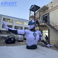 Mascotte de promotion publicitaire pour festival de musique en plein air, décoration gonflable, robot IA, ballon