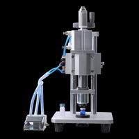 Machine de capsulage semi-automatique de bureau pour flacons de liquides oraux, bouteilles en verre, ampoules, et scelleuse à sertir les capuchons en aluminium et plastique