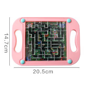 Jouet éducatif en plastique pour enfants Balance Ball Board Track Maze Handheld Game Puzzle Kindergarten Flat Walking Head Puzzle - Product Image 5