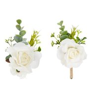 Hoogwaardige zijden blauwe kunstbloem bruiloft elegante moderne Chinese nieuw binnengekomen corsage polscorsage huisfeestdecoratie