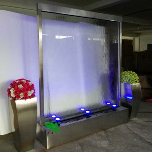 Fuente de Agua de Pie con <span class=keywords><strong>Cascada</strong></span> de Vidrio Artificial para Jardín - Product Image 3
