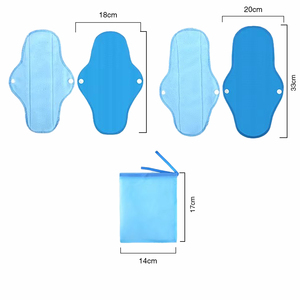 <span class=keywords><strong>Serviette</strong></span> <span class=keywords><strong>Hygiénique</strong></span> Réutilisable Anti-allergie Polaire Respirante Imprimée Jour Nuit pour Menstruations, Disponible en Divers Coloris (Vente en Gros) - Product Image 4