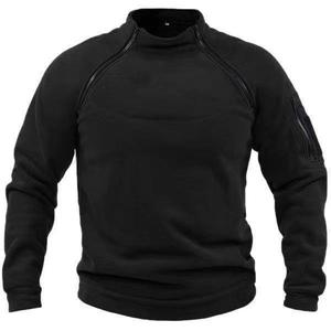 2025 collo alto felpa da <span class=keywords><strong>uomo</strong></span> autunno e inverno caldo popolare tinta unita Outdoor <span class=keywords><strong>abbigliamento</strong></span> da <span class=keywords><strong>uomo</strong></span> modello caldo - Product Image 6