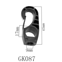 Clip de fixation élastique en nylon pour corde de kayak, canoë, bateau à rames, corde à linge, avec boucle antichoc et verrou de corde élastique