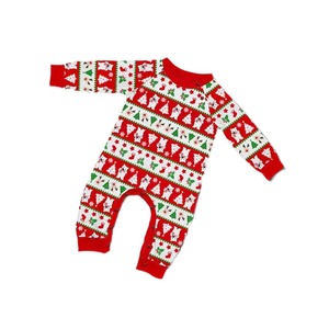 2024 Natal Allover Imprimir Pijamas Set Mãe Pai Crianças Combinando Roupas 2 Peças Terno Pijamas Romper Do Bebê Xmas Família Olhe - Product Image 5
