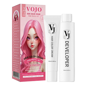 <span class=keywords><strong>VOJO</strong></span>, Venta al por Mayor, Éxito de Ventas en el Sudeste Asiático, Crema de Coloración Capilar Herbal, 100ml*2, Múltiples Tonos de Moda, Color Duradero para Salón - Product Image 3