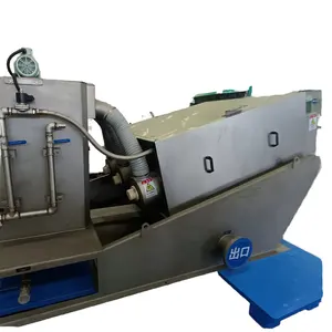 IEPP factory manufacturer oil sludge treatment equipment multi disc screw press dehydrator scum slurry machinery