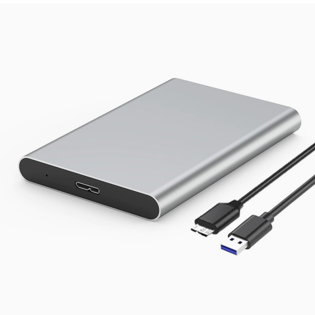 Metal 2.5-inch SATA to USB 3.1 Snap-on Mobile Hard Drive Enclosure for Laptop SSD