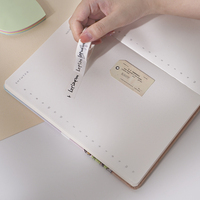 Carnet de notes/journal en cuir PU rigide avec reliure thermique A5/A6/B5, impression de logo personnalisée – Cadeau