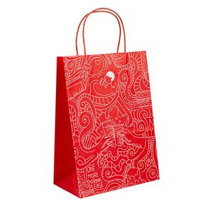 Bolsa de Papel Personalizable con Asa Negra y Logotipo, para Envíos, Compras, Frutas, Regalos, Diseño Personalizado, Envío Rápido - Product Image 3