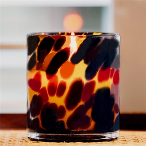 Bougeoir personnalisé en verre soufflé à la main de couleur ambre multi-taille pour la décoration de maison et de mariage Style verre à liqueur - Product Image 5