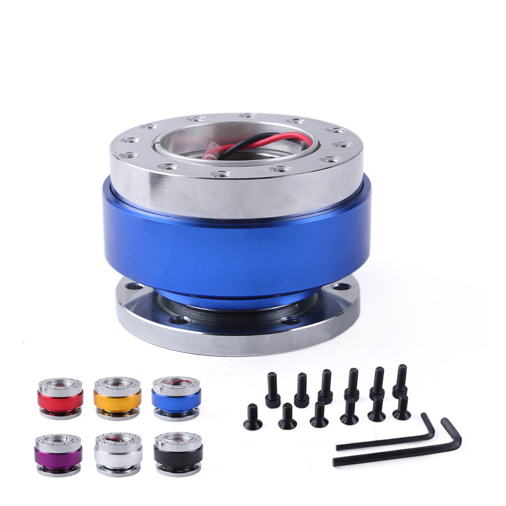 Универсальный алюминиевый Автомобильный руль PUERXIN JDM, быстросъемная ступица, гоночный быстросъемный Адаптер рулевого колеса, комплекты