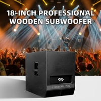 Prix Usine Promotionnel : Subwoofer Actif 18 Pouces 1100W RMS Classe D DSP Bi-amplifié avec Boîtier en Bois pour Mariages, Scènes, Bars et Performances Live