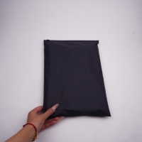 Impression de logo personnalisé CPE épaissi 0.3mm noir givré vêtements fermeture éclair vêtement chaussures petite entreprise