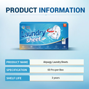 Giặt ủi tấm, 60 miếng đa-mục đích chất tẩy rửa tấm với enzyme công thức, sâu vết loại bỏ cho nhà ký túc xá khách sạn - Product Image 6
