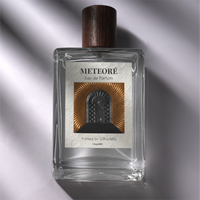 Étiquette de flacon de parfum personnalisée de luxe avec gaufrage à chaud