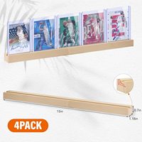 Présentoir mural en bois pour cartes de sport, support pour cartes de baseball et de football, collection de cartes gradées, nettoyage de vaisselle