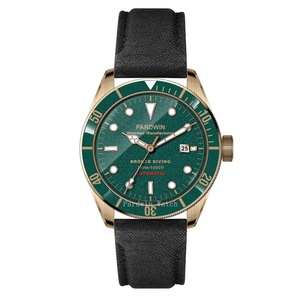 Đồng hồ cơ khí đặt làm riêng cho nam, vỏ đồng thau Cusn8, đồng hồ lặn với viền nhôm, mặt số siêu sáng - Product Image 1