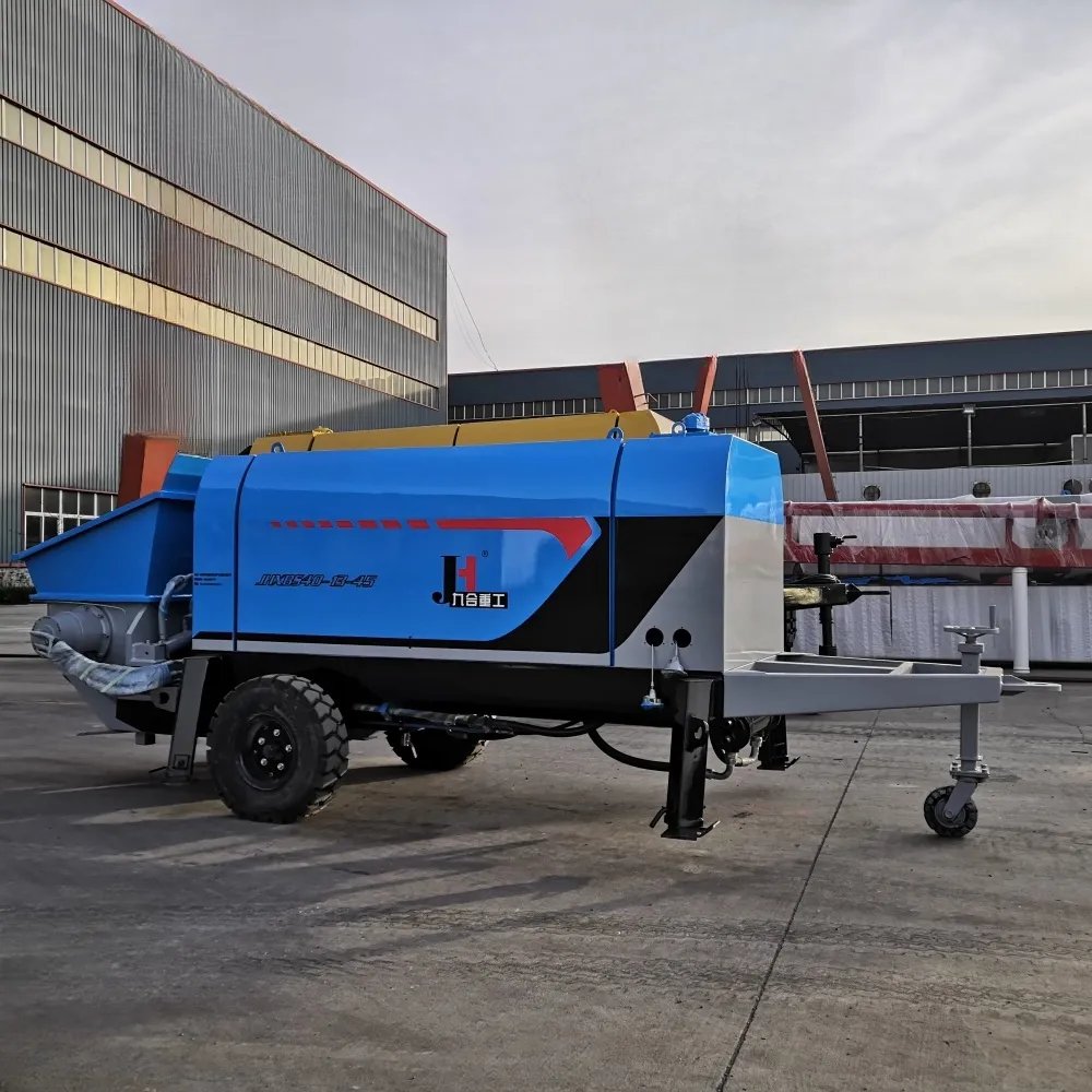 China mortar pump machine factory JIUHE electric mortar pump XBS40 small concrete pumps for sale