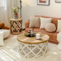 Table d'appoint moderne en bois et métal avec miroir, design moderne de qualité supérieure, dernières tendances en matière de meubles