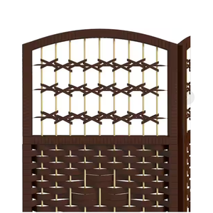 <span class=keywords><strong>Separador</strong></span> de ambientes plegable de bambú de 4 paneles, rústico, ecológico, independiente, divisor de pared. - Product Image 3