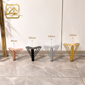 Patas de Muebles Modernas en Forma de V, Patas de Hierro Doradas y Negras, Patas Metálicas para Sofá, para Muebles de Sala de Estar - Product Image 1