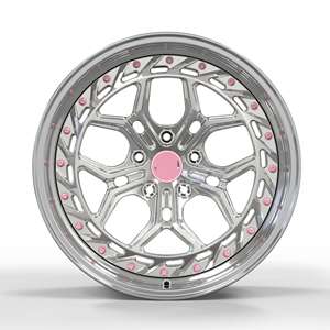 Cerchi in Lega di Alluminio Forgiato di Alta Qualità per Auto, Vari Modelli Personalizzabili, Finitura Argento, Garanzia di 3 Anni - Product Image 3