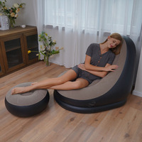 Canapé gonflable pour l'extérieur, chaise longue portable, mobilier de camping, canapé pliable pour l'intérieur et l'extérieur