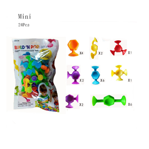 Heißer Verkauf Sensory STEM Kits Sauger Spielzeug Kinder Grab Snap Bausteine Pop Silikon Diy Mini Tier Spielzeug Lernspiel zeug Sensory - Product Image 5