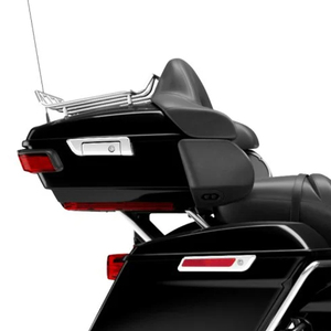 Baú Tour Pak King Size de 13,7 polegadas com encosto e rack, compatível com motocicletas Harley Touring Road Street Glide 2014-2023, ABS preto brilhante. - Product Image 2