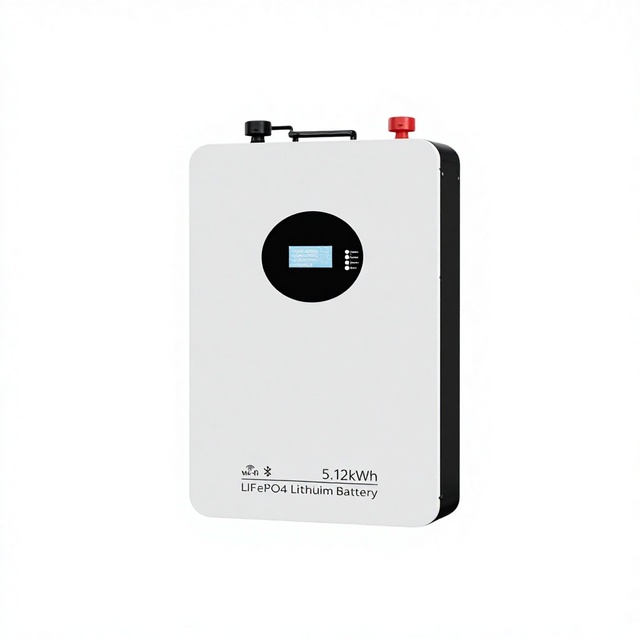 Hybrid Grid-Tie Solar Energy Storage System 5.12kW 100Ah/200Ah LiFePO4 Lithium Iron Phosphate 3.2V 6000 Cycles Wall-Mounted Home
