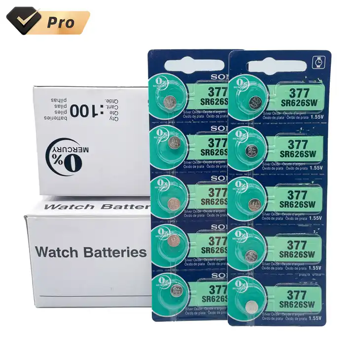 MURATA / SONY 377 SR626SW (5 piece) SR626 V377 Watch Battery USA seller