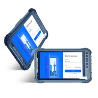 Lecteur de carte étanche à écran tactile 8 "10'' Nfc 10 Tablette robuste avec NFC GPS 4G LTE Tête de numérisation 1D2D 10000mah