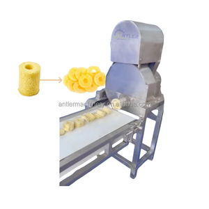 Otomatik ananas soyucu Corer dilimleme makinesi ananas parçaları kesme makinesi - Product Image 4