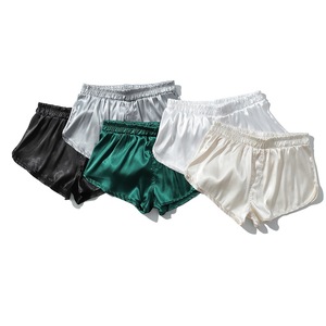 Pantalones cortos <span class=keywords><strong>de</strong></span> tres cuartos para <span class=keywords><strong>hombre</strong></span>, ropa interior sexy, shorts ultra cortos tipo <span class=keywords><strong>jockey</strong></span>, pantalones <span class=keywords><strong>de</strong></span> pijama <span class=keywords><strong>de</strong></span> talla grande para estar en casa, con cordón ajustable, color liso. - Product Image 5