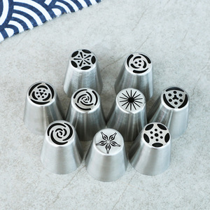 Stainless Steel Russian Piping Tip Set Flower Shape <b>Cake</b> <b>Decorating</b> Tools For Wedding Baking <b>Supplies</b> - Product Image 2