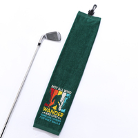 Serviette de golf en coton jacquard sur mesure avec logo brodé personnalisé, haute qualité, séchage rapide, serviette de sport écologique