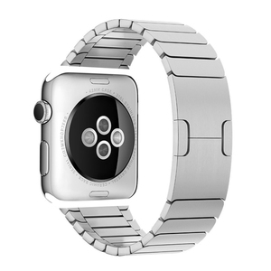 2020 de acero inoxidable de lujo <span class=keywords><strong>Apple</strong></span> <span class=keywords><strong>Watch</strong></span> banda de <span class=keywords><strong>Metal</strong></span> 44mm 40mm para reloj <span class=keywords><strong>Apple</strong></span> <span class=keywords><strong>Watch</strong></span> banda <span class=keywords><strong>Correa</strong></span> negro de plata - Product Image 2