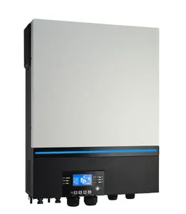 110V 120V 6.5KW onde sinusoïdale pure peut fonctionner sans batterie intégrée mppt 160A hors réseau solaire hybride onduleur solaire 6500W