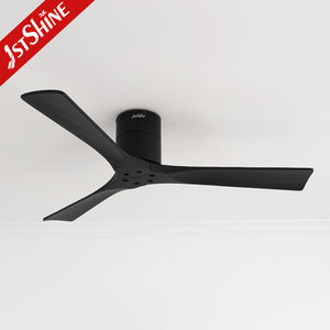 Ventilateur de <span class=keywords><strong>plafond</strong></span> 1stshine Profil bas Noir Bois massif Haute vitesse Ventilateur de <span class=keywords><strong>plafond</strong></span> encastré avec télécommande - Product Image 1